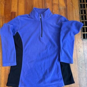 Women’s purple fleece quarter zip